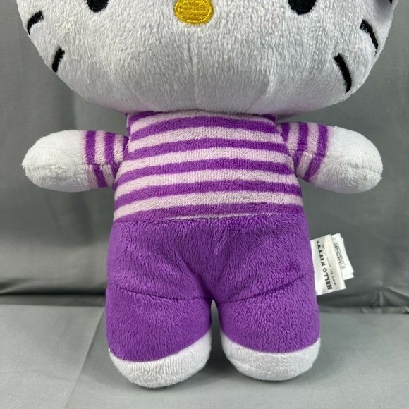 Hello Kitty Fiesta Toy 12" Plush Purple Bow Stripes - Picture 4 of 6